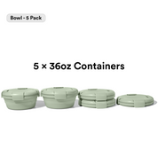 Food Storage Bowl Set - 5 Pack